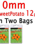 Bimoo 12Pcs 8Mm 10Mm 12Mm 14Mm Colored Pop Up Carp Fishing Boilies Flavoured-Bimoo Fishing Tackle Store-10mm Sweetpotato 12P-Bargain Bait Box