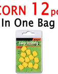 Bimoo 12Pcs 8Mm 10Mm 12Mm 14Mm Colored Pop Up Carp Fishing Boilies Flavoured-Bimoo Fishing Tackle Store-12pcs Mimic Corn-Bargain Bait Box