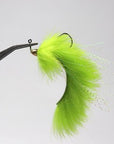 Bimoo 4Pcs Size 1/0 Bass Copper Beadhead Fly Fishing Streamers White-Flies-Bargain Bait Box-Chartreuse 4PCS-Bargain Bait Box