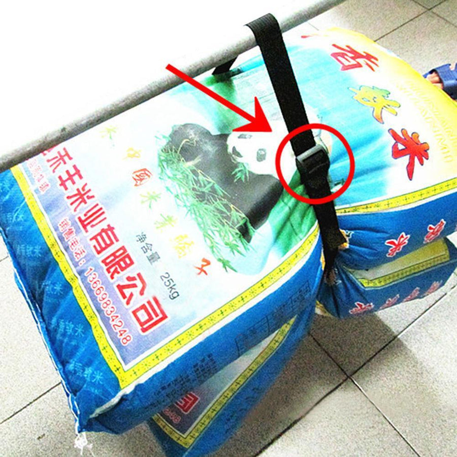 Black Nylon Cargo Tie Down Luggage Lash Belt Strap Cam Buckle Travel Kits-simitter01-Bargain Bait Box