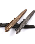 Black Tactical Pen Glass Breaker Self Defense Emergency Survival Tool Aluminum-Sport Unlimited-gray-Bargain Bait Box