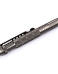 Black Tactical Pen Glass Breaker Self Defense Emergency Survival Tool Aluminum-Sport Unlimited-gray-Bargain Bait Box