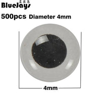Bluejays 500Pcs 3D Stick Fishing Eyes Luminous For Lure Making Fly Tying Eyes-Fish Eyes-Bargain Bait Box-Luminous 4mm 500pcs-Bargain Bait Box