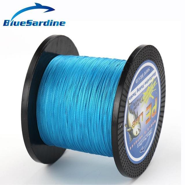 Bluesardine 500M Braided Fishing Line Multifilament Pe 4 Braid Fishing Wires-Blue Sardine-Blue-0.4-Bargain Bait Box