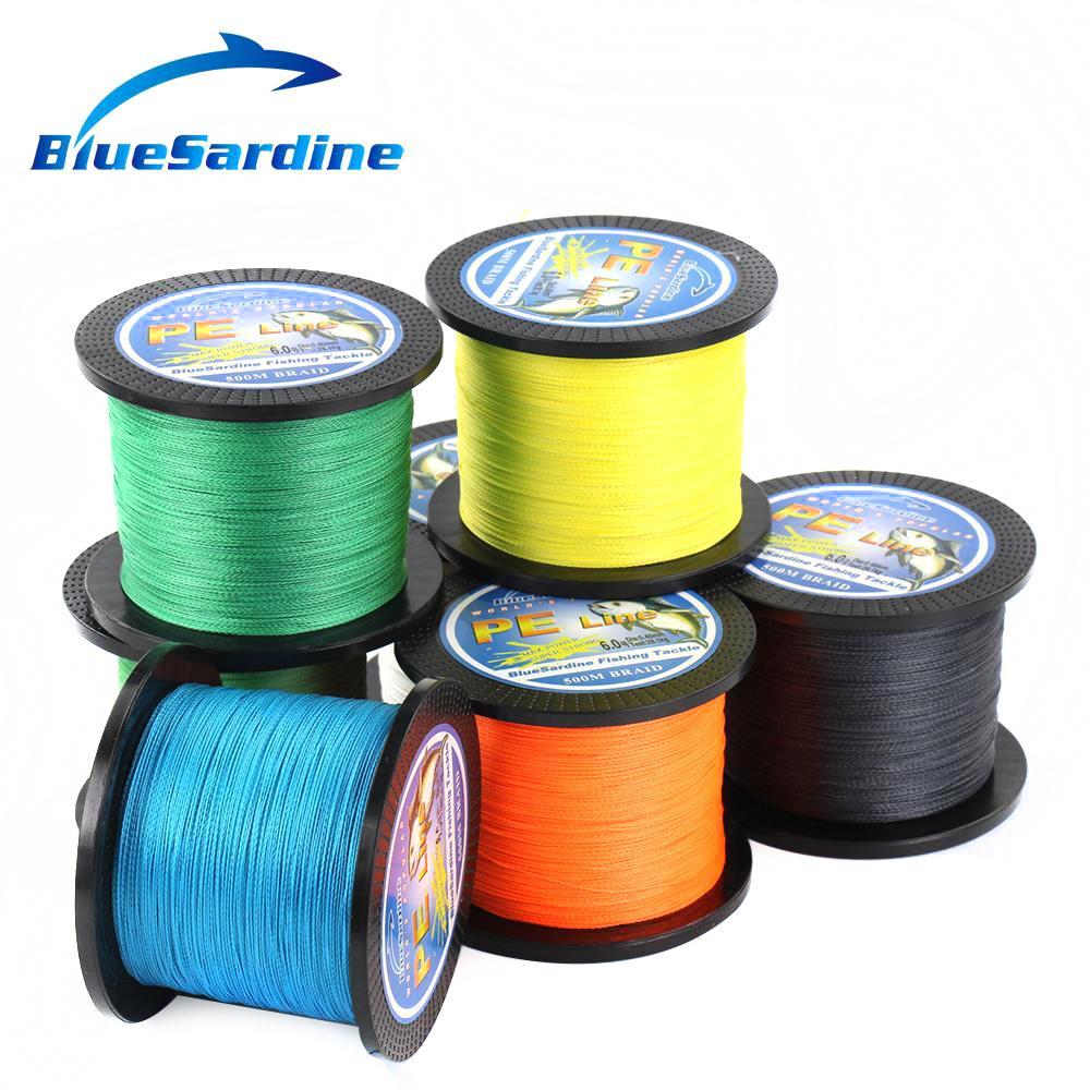 Bluesardine 500M Braided Fishing Line Multifilament Pe Braided Wire Fishing-BlueSardine Official Store-White-0.4-Bargain Bait Box