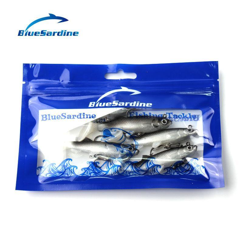 Bluesardine 5Pcs Soft Bait Fishing Lures Plastic Isca Artificial Soft –  Bargain Bait Box