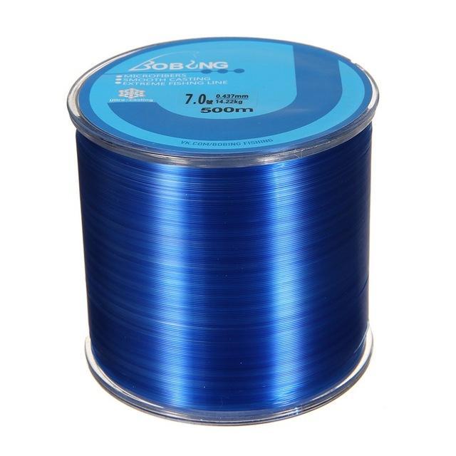 Bobing 1Pc Monofilament Nylon 500M Fishing Line Super Powerful Fish Wire For-GoteCool Outdoor Store-Blue-0.8-Bargain Bait Box