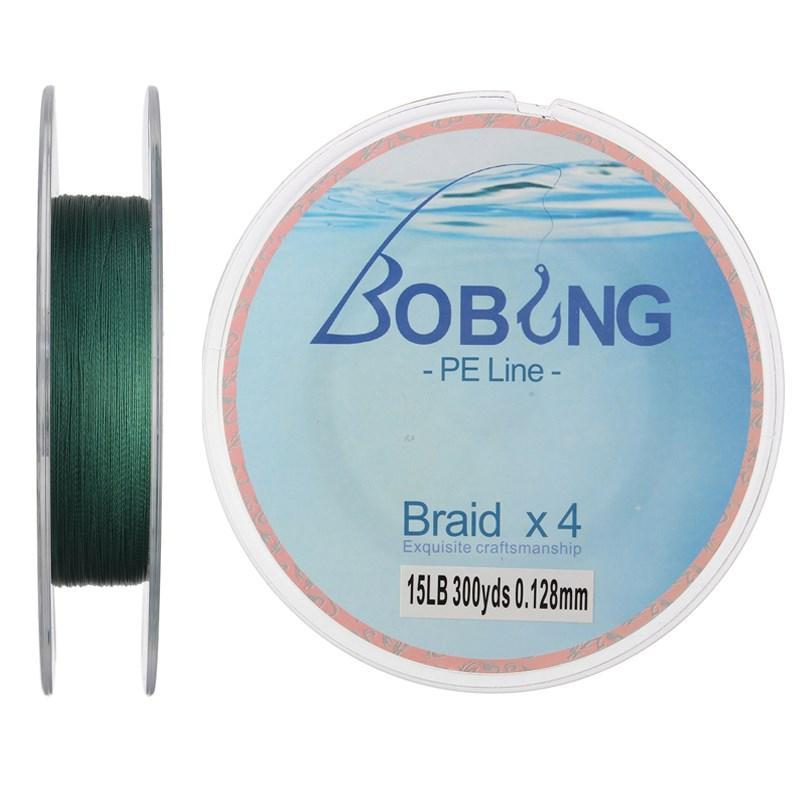 Bobing 300M Multifilament Green Pe Braided Fishing Line 4 Strands Strong Carp-Pro Angler Store-0.2-Bargain Bait Box