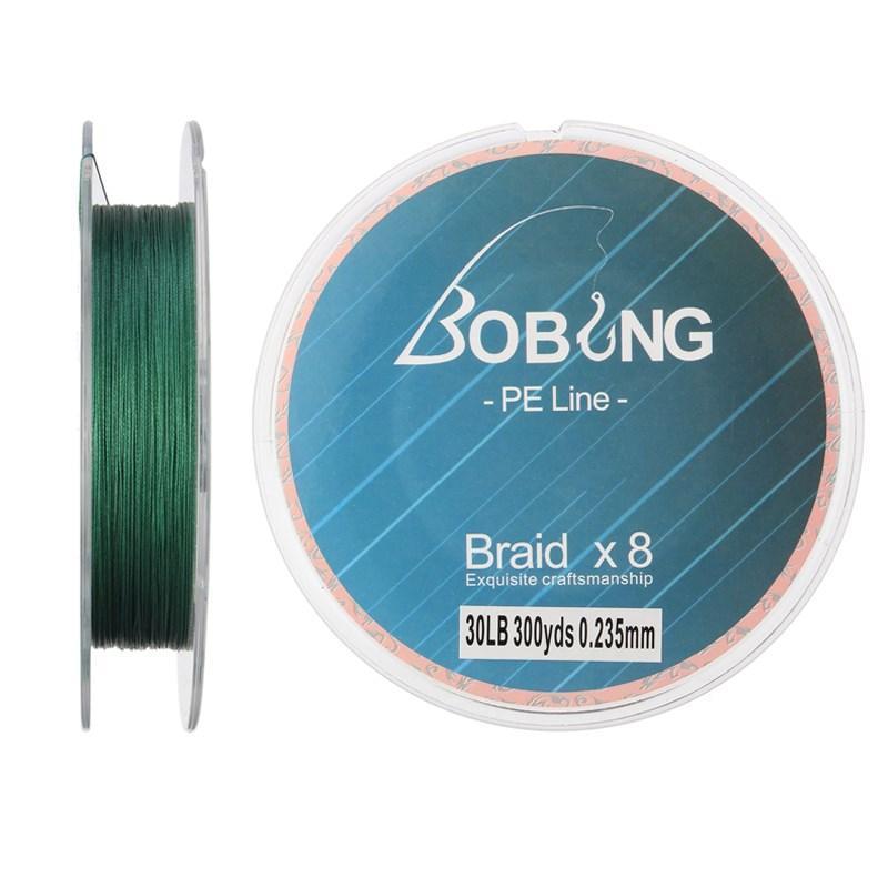 Bobing 300M Pe Braided Line Super Strong Multifilament 8 Strands Pe Fishing-Angler &amp; Cyclist&#39;s Store-Green-0.6-Bargain Bait Box
