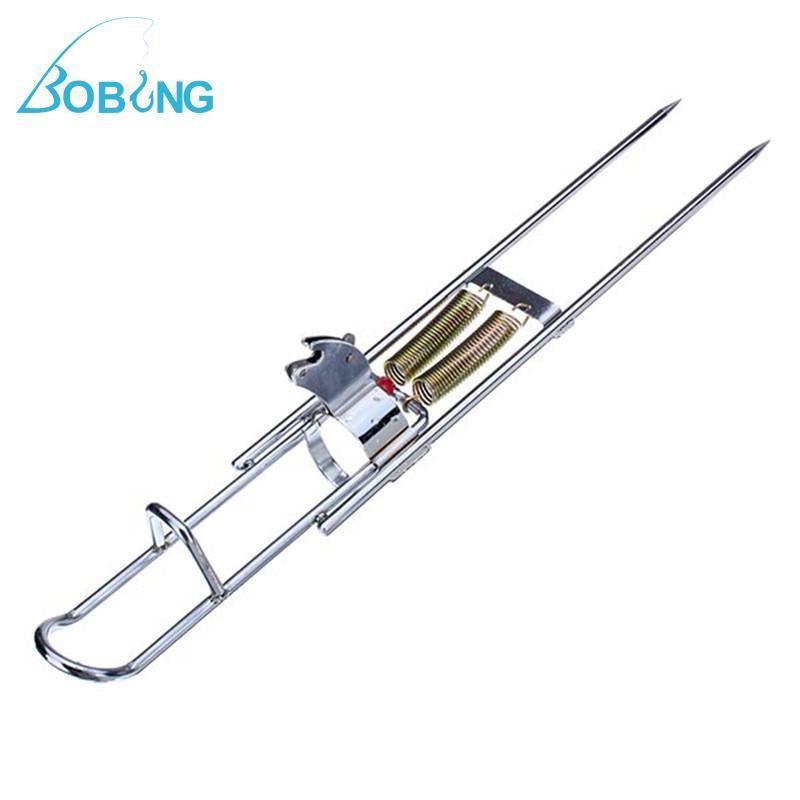 Bobing Fishing Rod Pole Bracket Stainless Steel Double Spring Automatic-Automatic Fishing Rods-Angler &amp; Cyclist&#39;s Store-Bargain Bait Box
