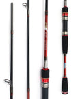 Bobing Flame Fox Lure Rod 2 Tips M/Ml 2.1M 2 Sections Carbon Fiber Fishing Rod-Baitcasting Rods-Cycling & Fishing Store-Bargain Bait Box