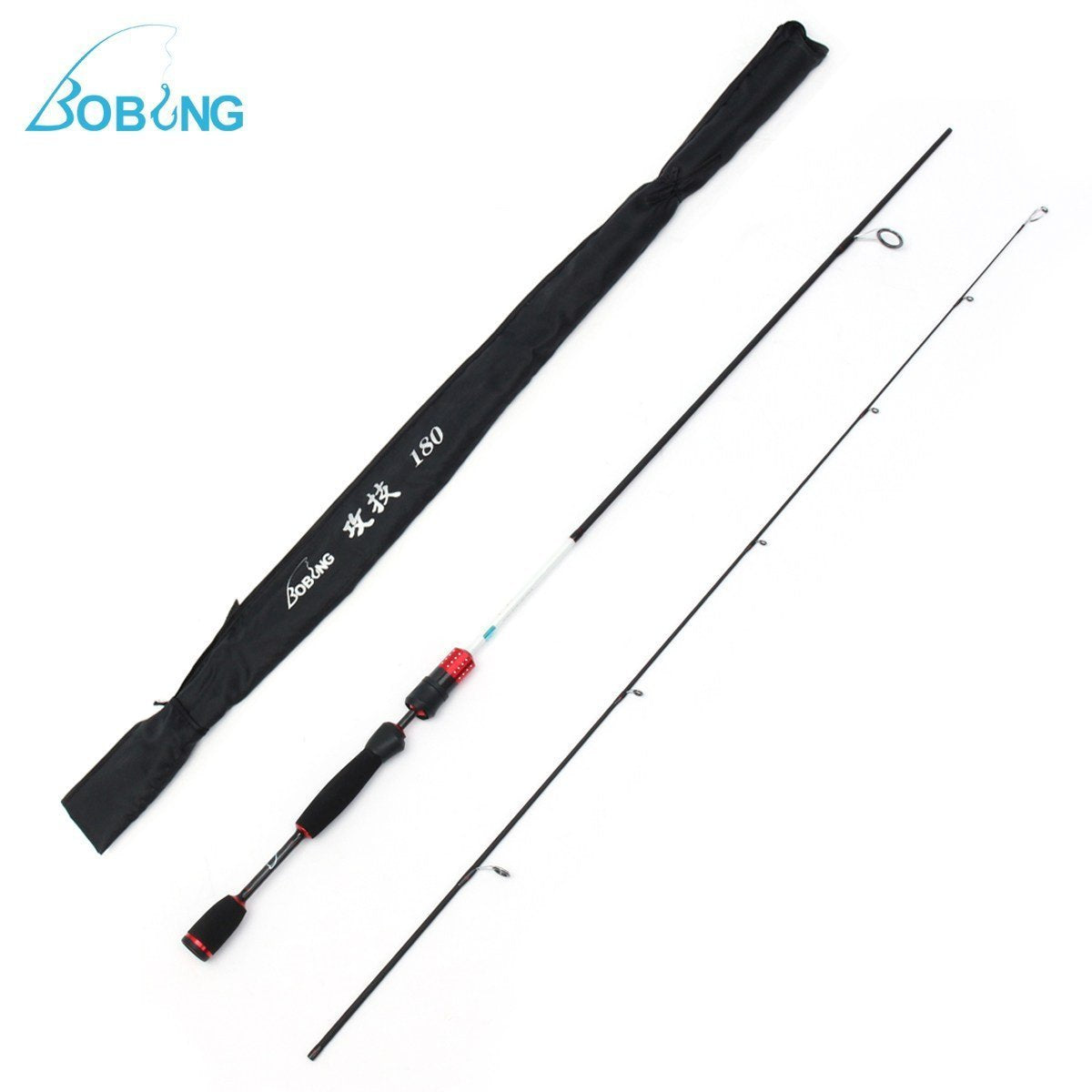Bobing Gk-602 1.8M Carbon Fiber Soft Lure Fishing Rod 2 Section L Power Carp-Spinning Rods-Angler & Cyclist's Store-Bargain Bait Box