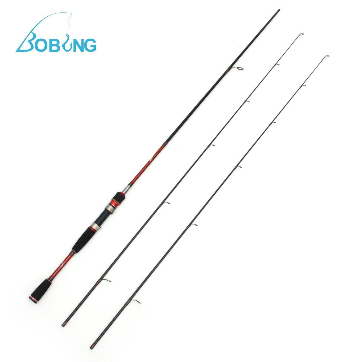 Bobing Hh-702 M/Ml 2 Tips Carbon Lure Rod 2.1M 2 Sections Spinning Casting-Spinning Rods-Angler & Cyclist's Store-Bargain Bait Box