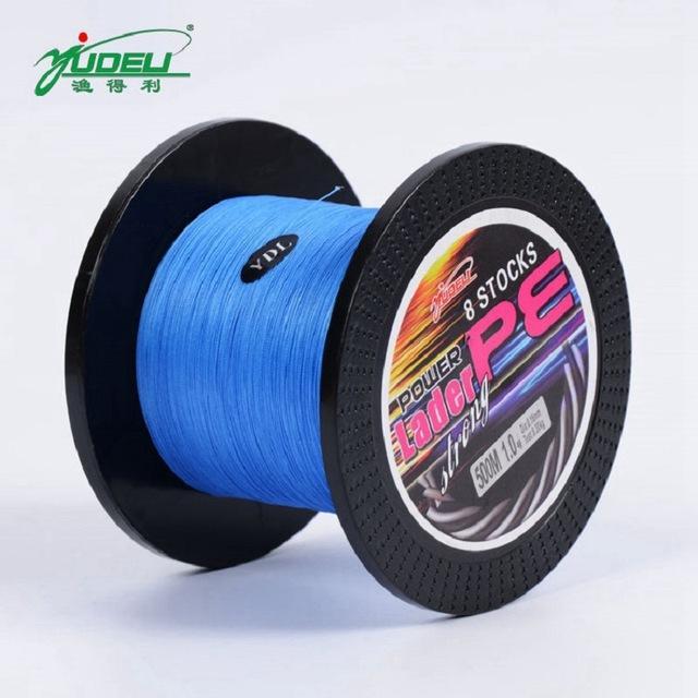 Bobing Ydl 500M 8 Strands Pe Braided Fishing Line Fishing Rope Wire String-Angler & Cyclist's Store-Blue-1.0-Bargain Bait Box