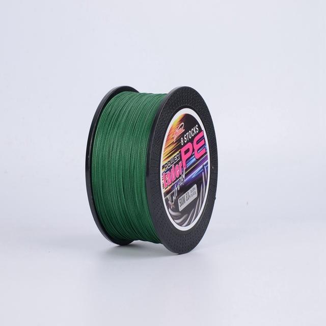 Bobing Ydl 500M 8 Strands Pe Braided Fishing Line Fishing Rope Wire String-Angler & Cyclist's Store-Green-1.0-Bargain Bait Box