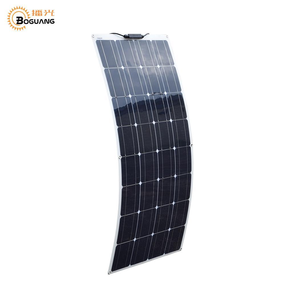 Boguang Brand Solar Battery Flexible Solar Panel 100W 12V 24V Controller 10A-Solar Cells-DIY Solar Kits &Parts Store-China-Bargain Bait Box