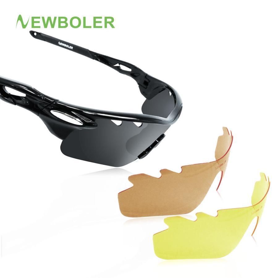 Boler Men Fishing Sunglasses Women Polarized 3 Lense Brown Fishing Eyewear-NEWBOLER Store-Bargain Bait Box