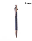 Bolt Titanium Alloy Defense Pen Carbon Fiber Pen Body Tactical Pen Multi-HA EDC Tools Store-Brown-Bargain Bait Box