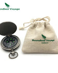 Boundless Voyage Pocket Retro Style Mini Compass Outdoor Portable Fluorescent-Traveler Boundless Store-BVC01-Bargain Bait Box