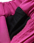 Boys&Girls Winter Outdoor Patchwork Hiking Sports Softshell Pant Children-Facecozy Official Store-rose red-S-Bargain Bait Box