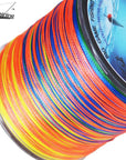 Braided Fishing Line 8 Strands 500M Multicolor Super Power Japan Multifilament-fishers zone-Yellow-1.0-Bargain Bait Box