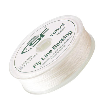 Braided Fly Fishing Line Backing Line 30Lbs 100 Yards White-fairiland Official Store-Bargain Bait Box