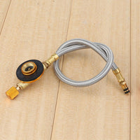 Braided Hose Outdoor Gas Stove Burner Furnace Connector Gas Tank Adapter Valve-Agreement-Bargain Bait Box