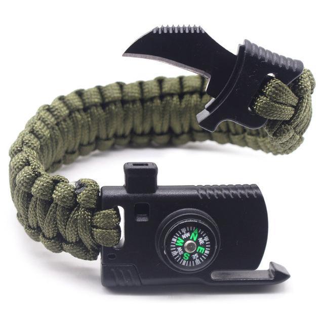 Braided Paracord Bracelet Multi-Function Outdoor Survival Camping Rescue-HMJ Outdoor Store-3-Bargain Bait Box