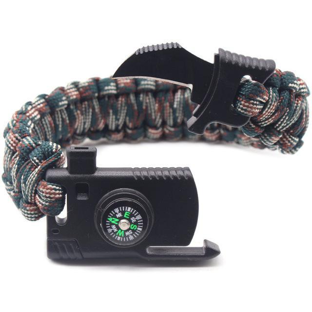 Braided Paracord Bracelet Multi-Function Outdoor Survival Camping Rescue-HMJ Outdoor Store-4-Bargain Bait Box