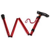 Brand 1*Outdoor Hiking Tools Stick Aluminum Alloy Metal Folding Cane Walking-Outdoor Sporting - Keep Healthy Store-Red-Bargain Bait Box