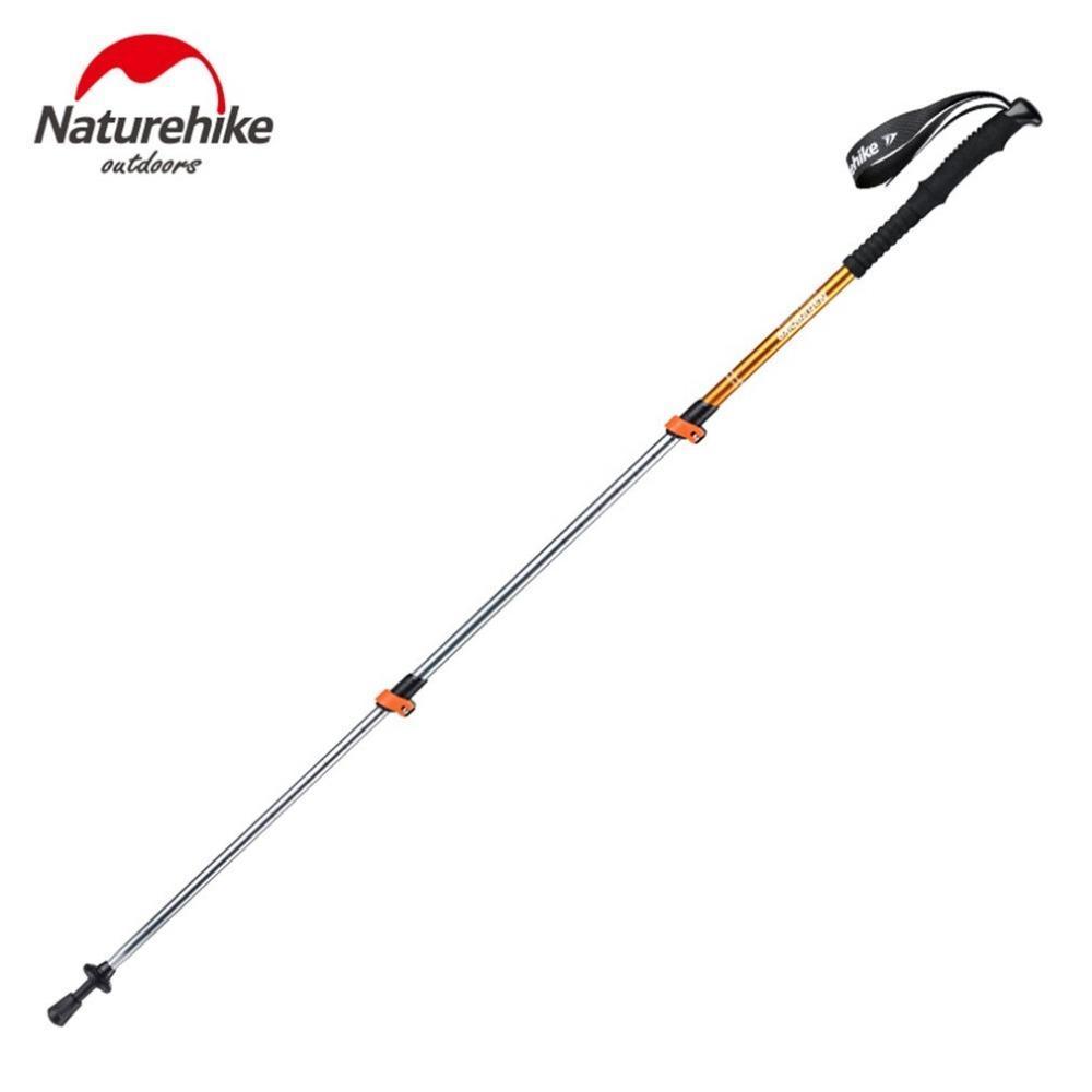 Brand Alpenstocks Ultralight Trekking Folding Pole Walking Hiking Sticks-Automobiles Parts Selling Store-Yellow-Bargain Bait Box