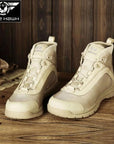 Brand Hiking Men Shoes Waterproof Outdoor Sports Waders Sneakers Trekking-PAVE HAWK OUTDOOR-Gold-5.5-Bargain Bait Box