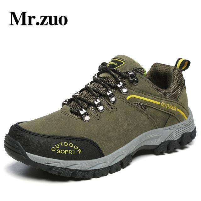 Brand Hiking Shoes For Men Winter Sneakers Climbing Shoes Outdoor Male-Mr.zuo Official Store-Green-7-Bargain Bait Box