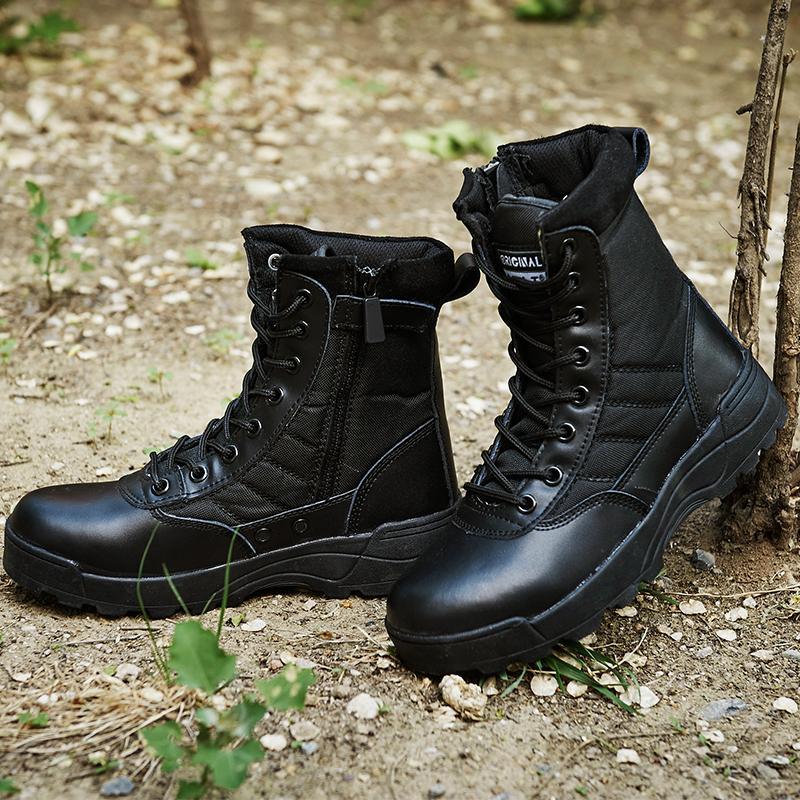 Brand Hiking Shoes Men Sneakers Fishing Trekking Bodyguard Women Boots-PAVE HAWK OUTDOOR-black-7-Bargain Bait Box