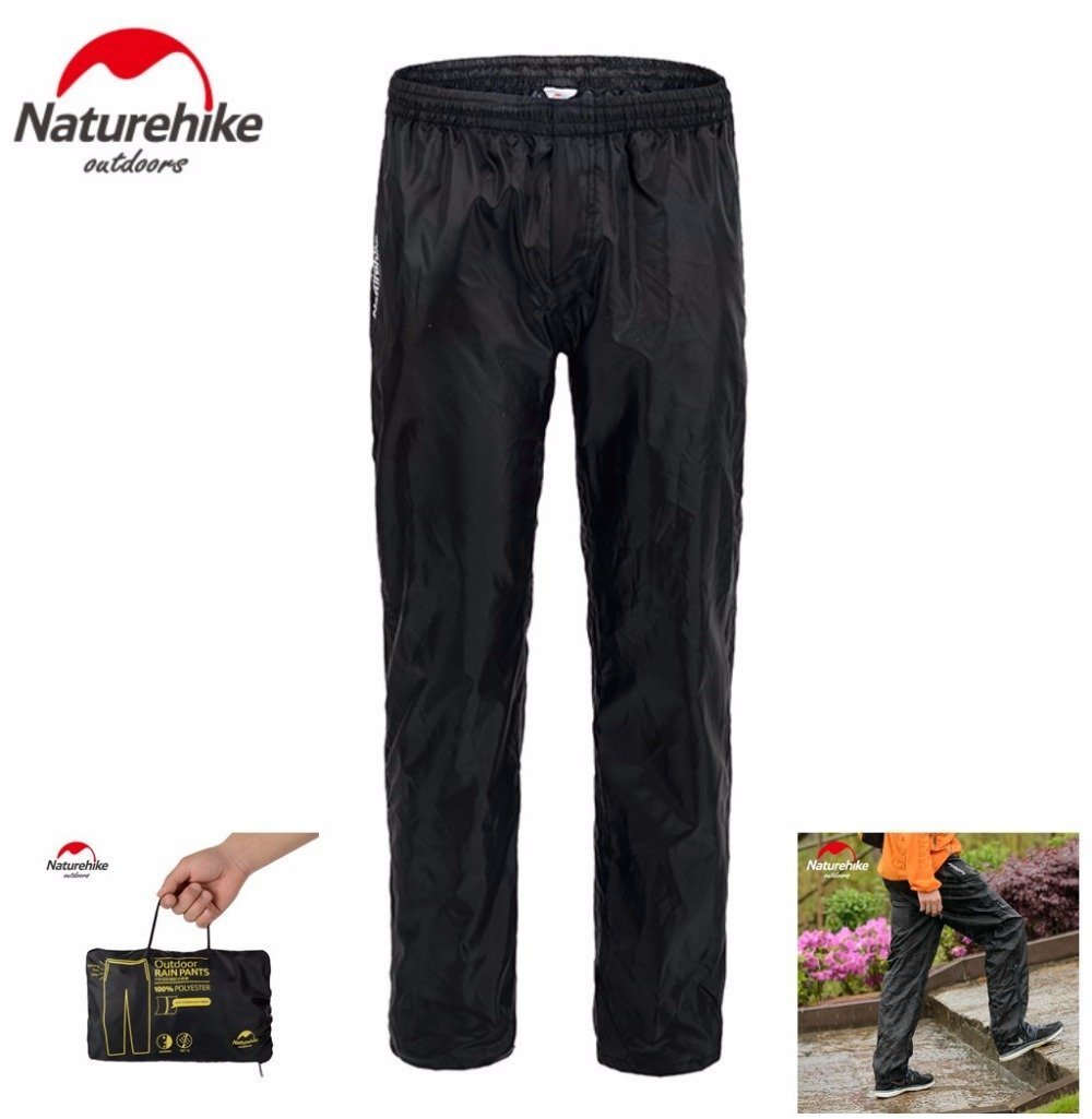 Brand Naturehike Outdoor Camping Hiking Double Zipper Rain Pants Nylon-fishing pants-N@tureHike Factory Direct Store-M-Bargain Bait Box
