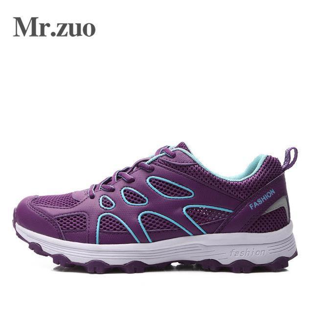 Brand Sneakers Women Hiking Shoes Woman Breathable Climbing Shoes Outdoor-Mr.zuo Official Store-purple-4-Bargain Bait Box