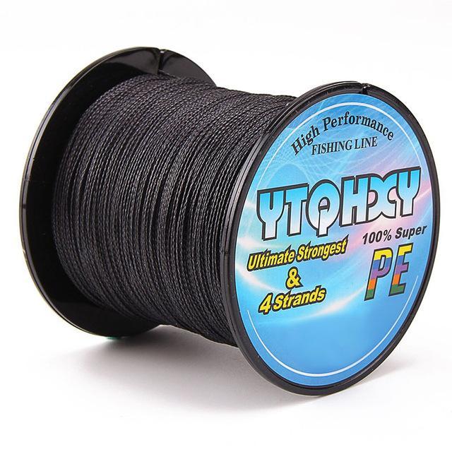 Brand Super Strong 100M Pe Braided Fishing Line 4 Stands 10Lb 80Lb Japan-Be a Invincible fishing Store-Black-0.4-Bargain Bait Box