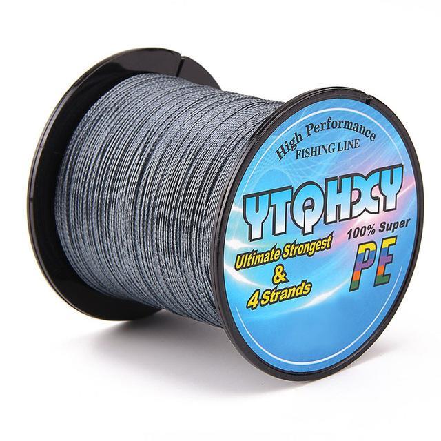Brand Super Strong 100M Pe Braided Fishing Line 4 Stands 10Lb 80Lb Japan-Be a Invincible fishing Store-Gray-0.4-Bargain Bait Box