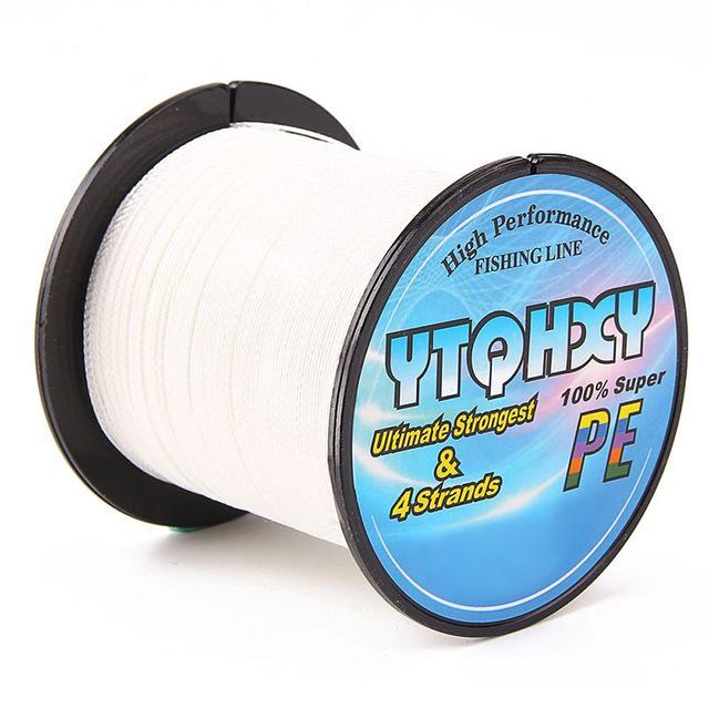 Brand Super Strong 100M Pe Braided Fishing Line 4 Stands 10Lb 80Lb Japan-Be a Invincible fishing Store-White-0.4-Bargain Bait Box