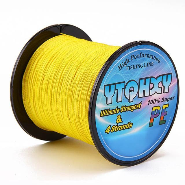Brand Super Strong 100M Pe Braided Fishing Line 4 Stands 10Lb 80Lb