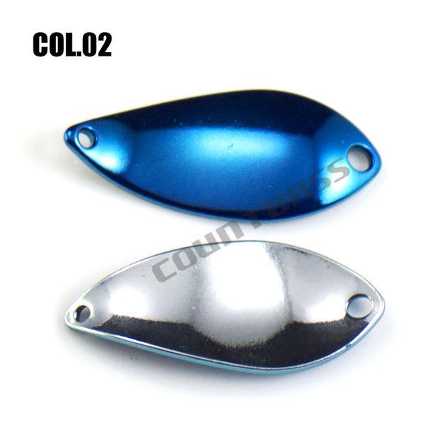 Brass Casting Spoon With Korean Single Hook, Size 27X12Mm, 2.3G 3/32Oz Salmon-countbass Official Store-02-Bargain Bait Box