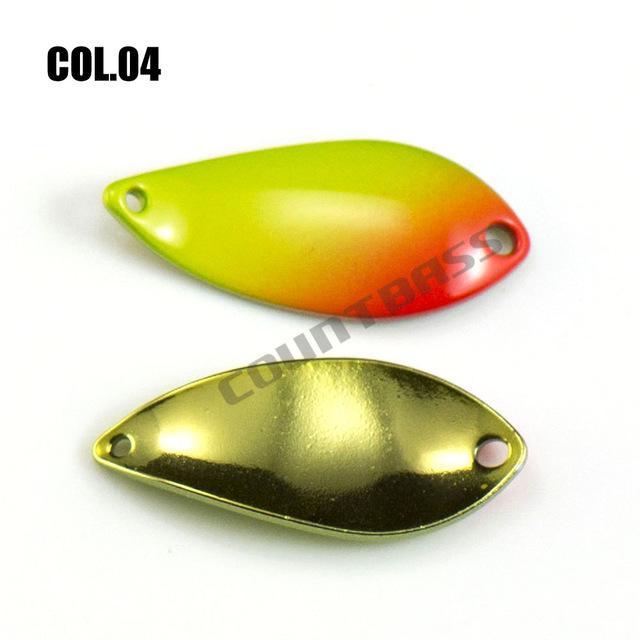 Brass Casting Spoon With Korean Single Hook, Size 27X12Mm, 2.3G 3/32Oz Salmon-countbass Official Store-04-Bargain Bait Box