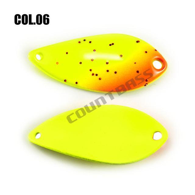 Brass Casting Spoon With Korean Single Hook, Size 27X12Mm, 2.3G 3/32Oz Salmon-countbass Official Store-06-Bargain Bait Box