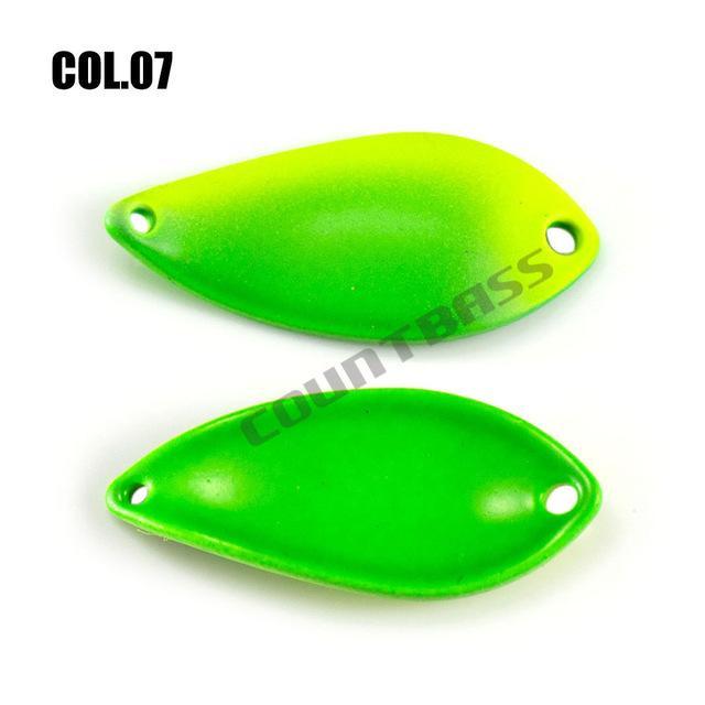 Brass Casting Spoon With Korean Single Hook, Size 27X12Mm, 2.3G 3/32Oz Salmon-countbass Official Store-07-Bargain Bait Box