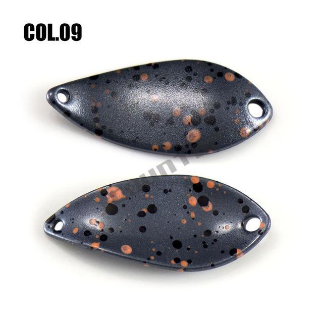 Brass Casting Spoon With Korean Single Hook, Size 27X12Mm, 2.3G 3/32Oz Salmon-countbass Official Store-09-Bargain Bait Box