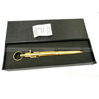 Brass Handmade Pen Creative Retro Bolt Typetactical Pen Hanging Ring Edc Outdoor-EnjoyOutdoor Store-Brass Pen with box-Bargain Bait Box