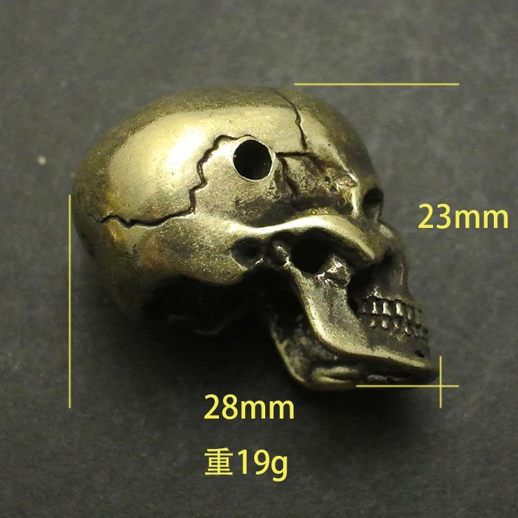 Brass Skull Head Three Links Diy Pendant Umbrella Pendants Personalized-HA EDC Tools Store-Skull Brass-Bargain Bait Box