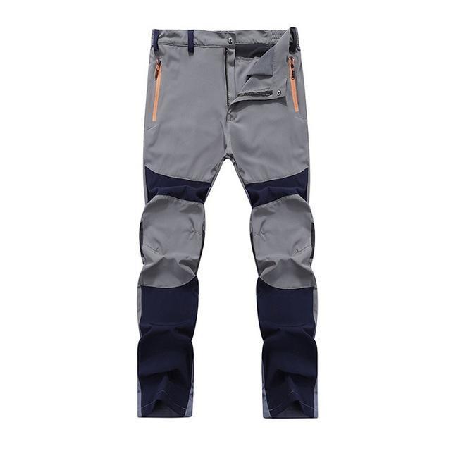 Breathable Quick Dry Thin Brand Pants Summer Male Outdoor Sport Trekking-Mountainskin Outdoor-Gray Blue-Asian Size L-Bargain Bait Box
