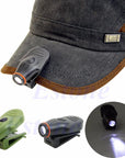 Bright Clip-On Led Cap Hat Light Headlamp Torch Fishing Camping Hunting Outdoor-Sexy bus-Green-Bargain Bait Box