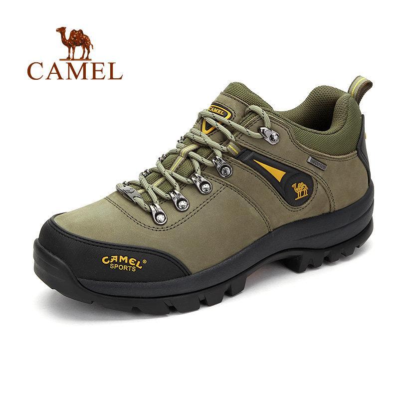 Camel Men'S Hiking Shoes Male Outdoor Antiskid Breathable Trekking Hunting-Camel Official Store-Khaki-6.5-Bargain Bait Box